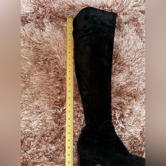 Rag and Bone thigh high black suede side zip over 2” block heel EUC 37.5… - Picture 9 of 16